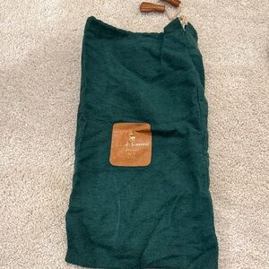 Ralph Lauren Forest Green Bag with Leather Patch 1980s vintage Ralph Lauren
